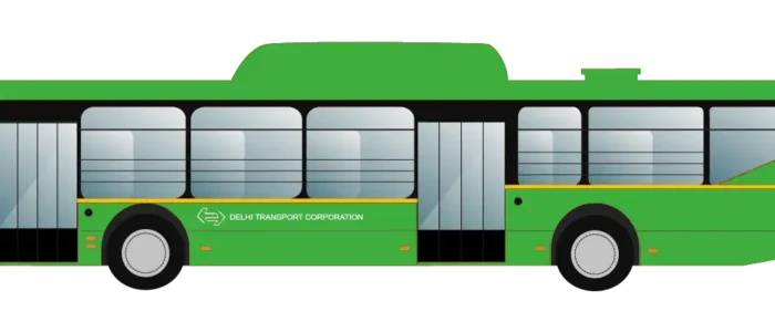 DTC Green Non-AC Bus